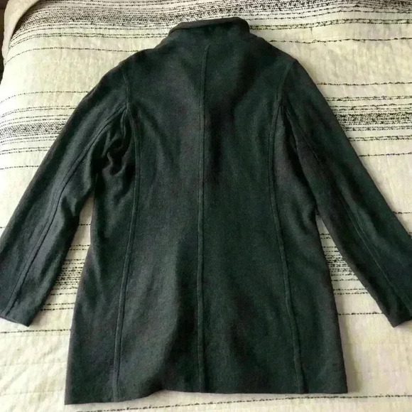 Vintage Holt Renfrew Classics Women’s Wool Grey Long Cardigan Preppy Prep Small - Picture 9 of 10